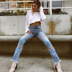 LF Carmar Zip Jeans Size 24